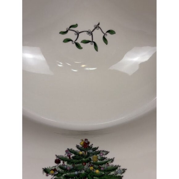 Spode Ceramic Christmas Tree 3 Section Serving Dish Holiday Tableware - Picture 11 of 11